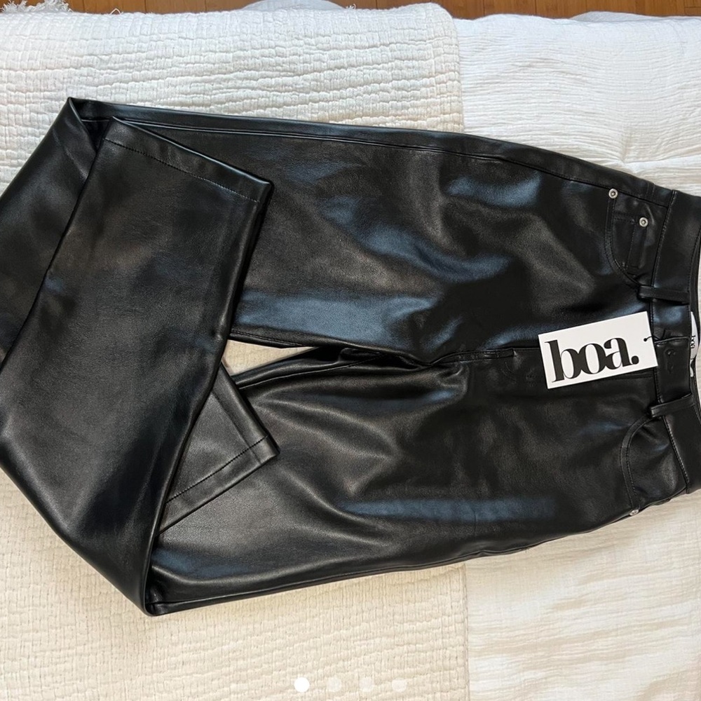 BECAUSE OF ALICE LEATHER PANTS